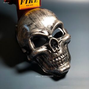 Skull Cover Witch Little Cow Head Halloween Masquerade Show Props Cos Mens and Womens Horror Mask