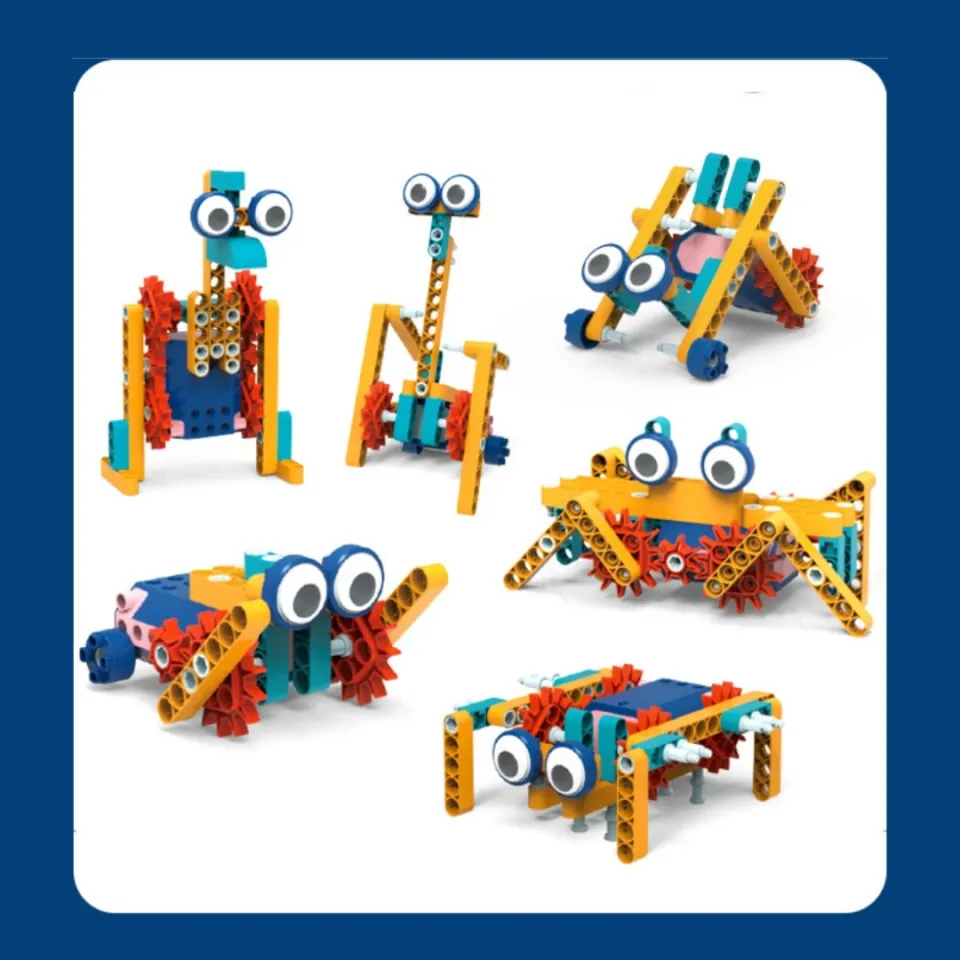 STEM Rechargeable Electric Building Blocks with Motor for Kids Science &  Education Toys 儿童科教益智玩具充电式电动积木带电机| Lazada