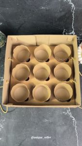 Dus KRAFT TALI Cupcake isi 9 & Dus Box Kotak Ice Cream Jelly Puding isi 9