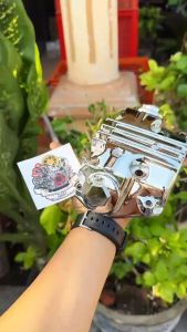 Tutup Kop Capil Tiger Revo Megapro Primus Original Part SUDAH CHROME CELUP