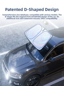 HELLOLEIBOO | Heat Insulating Laser Sunshade Umbrella For AITO Askary M5/M7/M9 Car Windshield Glass Window Sun Protection Heat Insulation