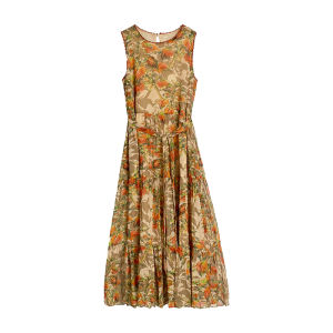 NASANYUE | Fashionable Retro Floral Print Dress