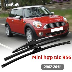 1 Bộ Lưỡi Gạt Nước Kính Chắn Gió Phía Trước Và Phía Sau Dành Cho Mini Cooper R56 2007-2011 Cao Su Gạt Nước Kính Chắn Gió Màu Đen Dung Sai Nhiệt Độ -40 ℃ Đến +70 ℃