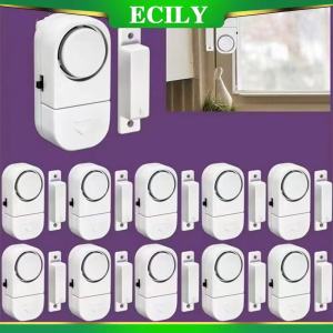 ECILY Door and Window Alarm Security Wireless Home Window Door Anti-theft Security Alarm System Mag/netic Sensor