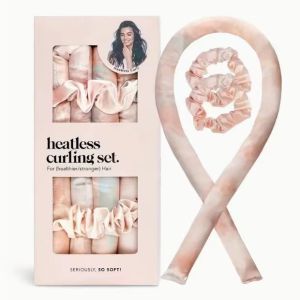 【Hot Sale+24Hours Deliver】Heatless Curling Set - Hair Rollers for Heatless Curls | Heatless Hair Curlers & Hot Rollers | Hair Curlers To Sleep In | Heatless Curling Rod Headband | Heatless Curler (SunsetTieDye) Christmas gift