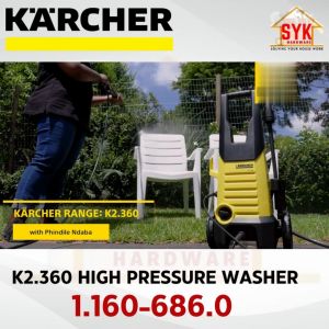 SYK KARCHER K2.360 16016860 1400W 120Bar High Pressure Washer Cleaner Waterjet Mesin Cuci Kereta Lantai