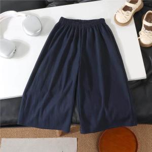 Summer Lightweight High Waist Slim Fitting Girls Trousers