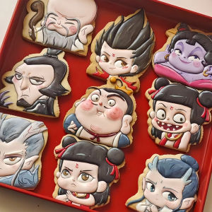 Võ Tràm Teacher Na Tà Hỏa Hoạt Hình Bánh Kẹo Baking Cookie in Mould Thanh Nhựa Phong Cách Kinh Hoàng Dụng Cụ Nướng Bánh