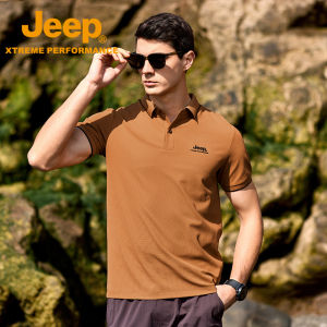 Jeep | Jeep Mens Cool Feeling Short Sleeve Polo Shirt Outdoor Sports Loose Breathable Summer Official Authentic New T-shirt