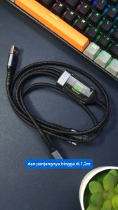 Kabel Fast Charging 100W 3 in 1 USB to Lightning/Micro/Type C Cocok Semua HP iPhone Samsung Xiaomi
