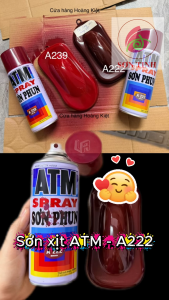SƠN XỊT PHUN MÀU HẠT DẺ marron nâu sẫm A222 ATM
