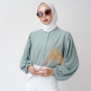 BLOSUE CRINCLE AIR FLOW TERBARU KEMEJA WANITA POLOS PREMIUM ATASAN WANITA KOREA STYLE TERBARU