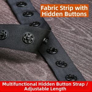 Child Clothing Hidden Snap Fasteners Press-on