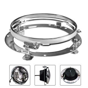 7 inch LED Round Headlight Ring Mounting Bracket For Wrangler JK Suzuki Samurai Car for Harley Softail Touring FLD