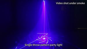 Full Color DMX512 Animation Projector Iron Stage Light with Single-Hole Voice Control for Party Night Club DJ Dance Laser Lights