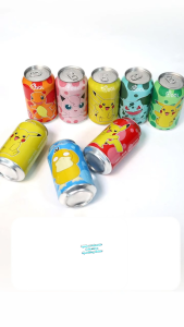 [NEW Packaging] QDOL Pokemon Collection Sparkling Water *24cans (Randomly Mix flavors) 宝可梦联名皮卡丘气泡水碳 *24罐/箱