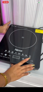 Nkove Induction Cooker Energy-Saving 2200W Rapid Heating Touch Control 9 Cooking Modes Timer Easy Clean Low Noise for Home Kitchen【2025 New】