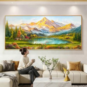 HAIMASHENGKANG | Treasure Basin Landscape Painting for Living Room