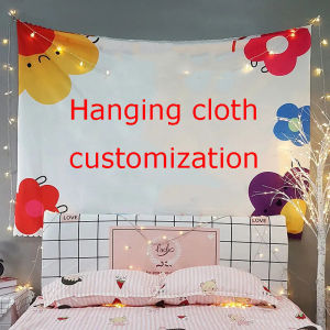 DIY Customized Tapestry Live Broadcast Background Cloth Hanging Cloth Blanket College Dormitory Bedroom Decoration Wall Cloth Customization