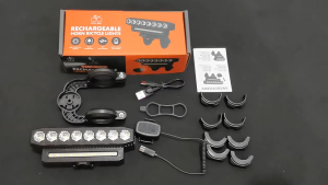 【SG Stock】LED Bike Light with Horn USB Rechargeable Bicycle Front Light Waterproof with 6 Light Modes