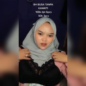BRA BUSA TIPIS TANPA KAWAT KOMBINASI RENDA PAKET 3 PCS