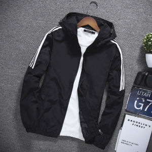 Áo Khoác Nam Mùa Xuân Thu Thể Thao Thường Ngày Mỏng Rộng Rãi Có Mũ Trùm Đầu Thời Trang Đa Năng Áo Khoác Nam Hợp Thời Trang