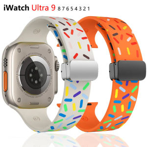 สำหรับ IWatch Series 7, 8, 6, 5, 3 และนาฬิกา Apple อัลตร้า - Sai Rod Mae Helok 49, 44, 45, 40, 41, 42 มม. สร้อยข้อมือซิลิโคน