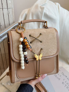 Retro Butterfly Womens Crossbody Bag Fashionable Versatile Commuter Backpack Small Size 20x9x19cm Zinc Alloy Hardware