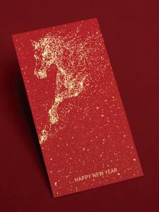 Năm 2026 Bao Lì Xì Mới in Logo Doanh Nghiệp Mã QR Vàng Nhanh Bao Lì Xì Trang Trí Lụa Pha Lê Trung Quốc Đỏ Vàng