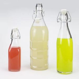 Enzyme Bottle Glass Sealed Can Wine Fermentation Jar 500-1000ml Juice Bottle Restaurant Transparent Glass Jar Dead Soldiers