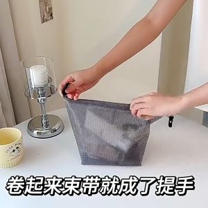 กระเป๋าเก็บของ กระเป๋าช้อปปิ้งแบบพกพา กันน้ำ คุณภาพสูง กระเป๋าซักผ้าแบบมีหัวเข็มขัดสำหรับเดินทาง