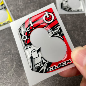 For Honda Click 125i CLICK 125 i Motorcycle Ignition Engine Start Sticker 3D Resin Gel Waterproof Decal