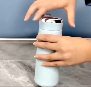 SWEET HOME LUCKYS  Nice Cup Glass Bottle Tumbler Creative Leakproof Water Cup 400ml Double Layer Stainless