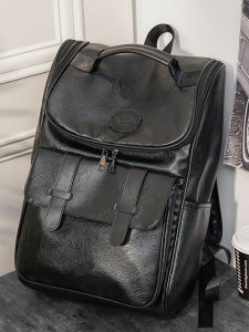 กระเป๋าเป้สะพายหลังผู้ชายความจุขนาดใหญ่ กระเป๋าเป้สะพายหลังสไตล์ฮาราจูกุ กระเป๋าใส่หนังสืออินส์สำหรับนักเรียน กระเป๋าสะพายไหล่แบบลำลอง