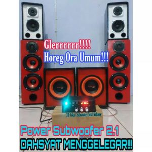POWER AMPLIFIER SUBWOOFER 2.1 DIJAMIN DAHSYAT MENGELEGAR