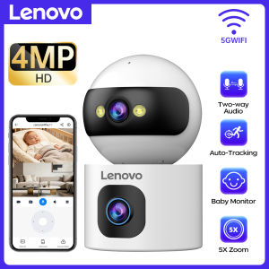 Lenovo | Lenovo 4MP Indoor Wifi IP Camera Dual Lens HD Baby Monitor PTZ Motion Detect 2 Way Audio Night Vision Surveillance Camera
