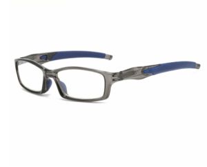A-G Soft Rubber Legs Anti Slip sports Style Reading Glasses Men Women Cycling Running Anti Radiation Eyeglasses with Grade Ultra Light Active TR90 Square Anti Blue Ray Spectacles Fashion G672