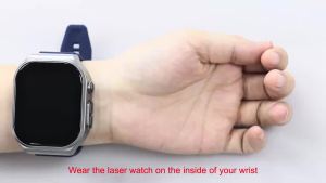 Raiuleko | 3-in-1 Red Light Irradiate Device for Ears Nose & Wrist 16 Holes 650nm Infrared Watch Rechargeable Ear Nasal Care Sinus Comfort