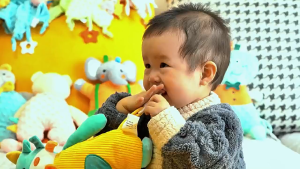 Soft Plush Baby Comforter Toy for Soothing Sleep and Early Education Safe for Teething Infant Baby Comforting Doll