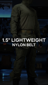 IDOGEAR ไนลอนเข็มขัดยุทธวิธี1.5 "น้ำหนักเบาไม่มีโลหะพร้อมคลิปท้ายหัวเข็มขัดปอม YKK แห้งเร็วระบายอากาศได้เข็มขัดยุทธวิธี3436