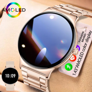 Đồng Hồ Thông Minh AMOLED Dành Cho Nữ 2025 Màn Hình Luôn Bật 466x466 Theo Dõi Sức Khỏe Theo Dõi Thể Dục Gọi Thoại Dành Cho Phụ Nữ