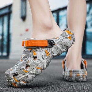 2025 Hole Shoes For Men Casual Sandals Slippers For Men Hiking Water Shoes For Men Summer Beach Shoes Large Size 40-47