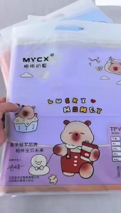 Cute Kids Raincoat Kapote for Kids Girl Boys Cartoon Large Brim Backpack Waterproof Eeflective Strip Rainwear XL-3XL