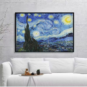 Van Gogh Starry Night Artwork Jigsaw Puzzle 500/1000/1200/2000PCS Stress Relief Puzzle Wall Art Decor Gift Frameless
