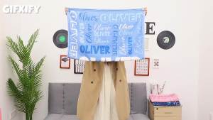 Personalized Baby Blanket - Custom Flannel Fleece Blanket with Name - Personalized Throw Blankets for Toddlers Kids Adults - Customized Gifts for Birthday Christmas (Navy Blue)