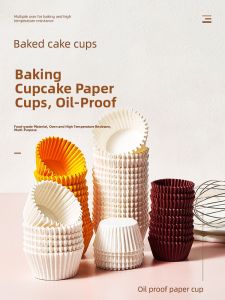 Disposable High Temperature Resistant Baking Paper Cups Mini Cake Muffin Paper Holder Kitchen Cooking Tools for BBQ And Baking