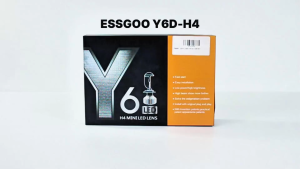 ESSGOO Lampu LED Y6D H4 12000LM Canbus 6000K Turbo Fan Headlight Mobil Motor Super Bright