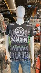 เสื้อยืดแขนสั้น YAMAHA #JT562 เนื้อผ้า ไฟเบอร์นาโน ซึมซับเหงื่อและปกป้องกลิ่นอับชื้นได้ดี *สินค้าในประเทศ 1-3 วันถึง