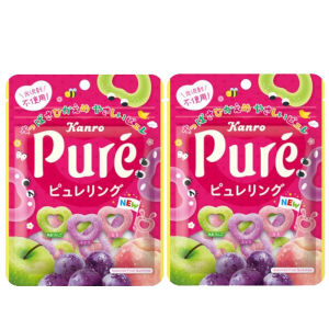New Pure Soft Candy Lemon Plum Juicy Snack Kanro Traditional Candy Series Multiple Flavors in One Bag Japanese Product 56g