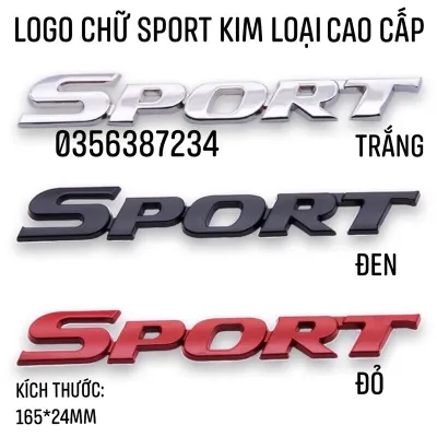 LOGO CHỮ SPORT KIM LOẠI CAO CẤP GIÁ RẺ